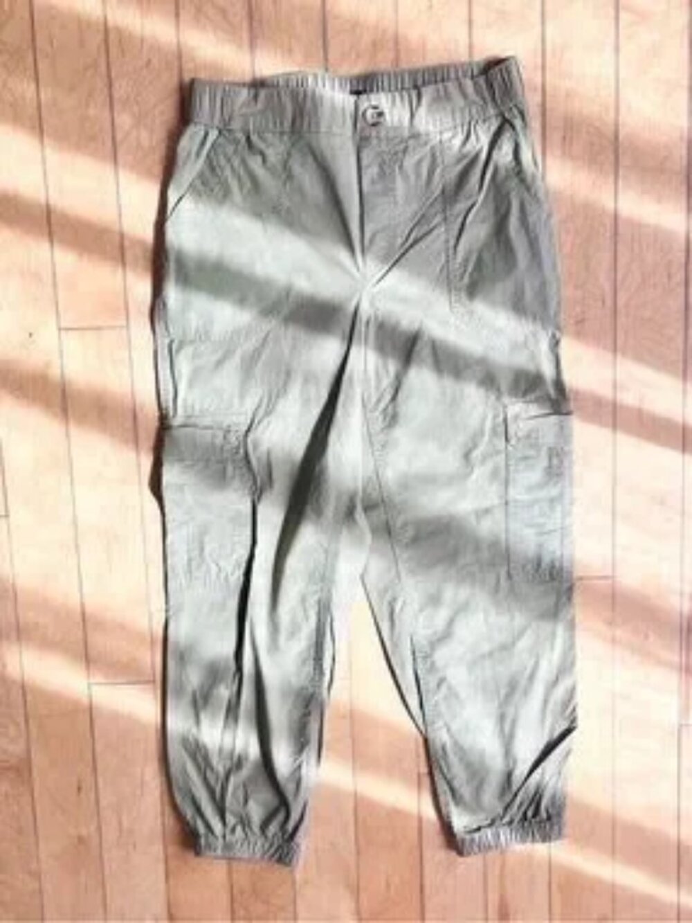 Reitmans Cotton Light Olive Cargo Utility Safari Core Casual Pants Size Medium